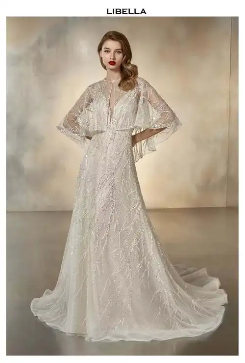 libella款式介绍|香槟色婚纱让你拥有高贵气质