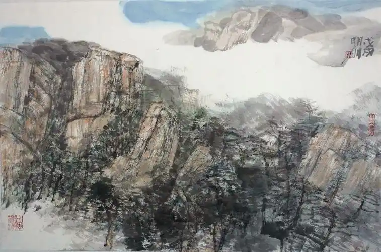 崂山风骨/张明川山水作品欣赏