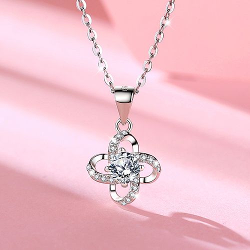 项链铂金白金锁骨pt95018k细款百搭颈饰