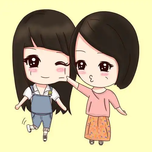 q版闺蜜|插画|创作习作|短腿小矮狸 - 原创作品 - 站酷 (zcool)