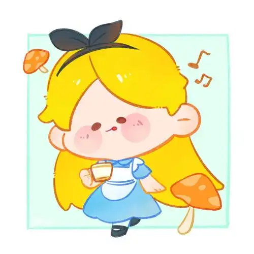 迪士尼爱丽丝同人手绘q版