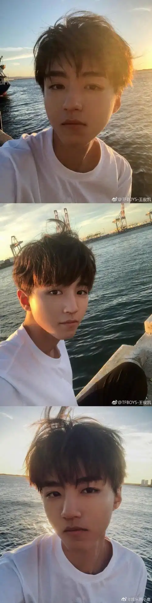 王俊凯直男角度的自拍 憨憨呆萌但也帅气迷人