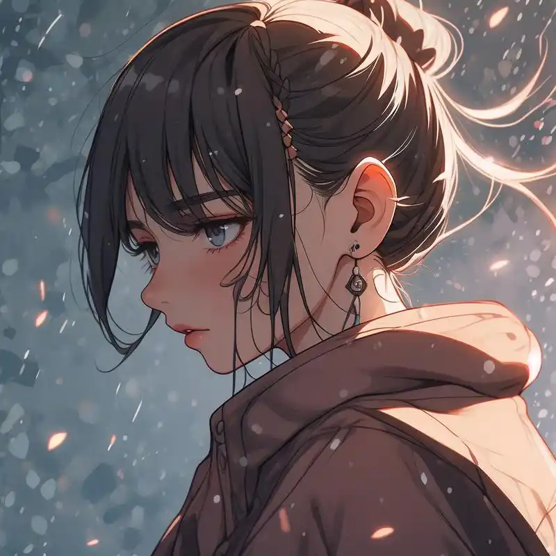 动漫女生头像,清冷破碎感92