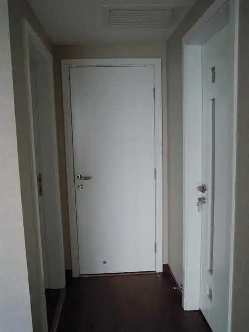 装别的颜色的门,就显得小气了~~ 这是卧室房门的,白色的,反正我觉得很