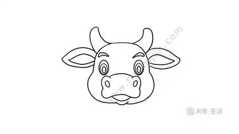 牛头的简笔画牛头的简笔画简单