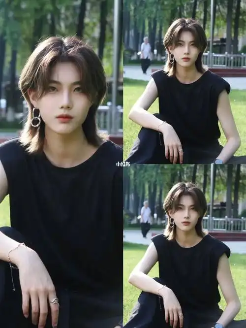 2022年最火女生日系发型97鲻鱼头狼尾锁骨 99鲻鱼头女版短发亚洲