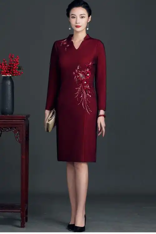 高档婚礼妈妈装女儿结婚妈妈穿的时尚款衣服新娘喜春夏婚礼服装喜婆婆