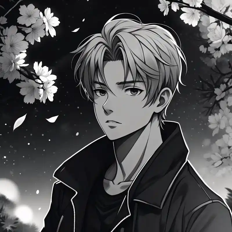 动漫男生头像,深情凝望93 沉浸在这片深邃的伤感之中,每个眼神都