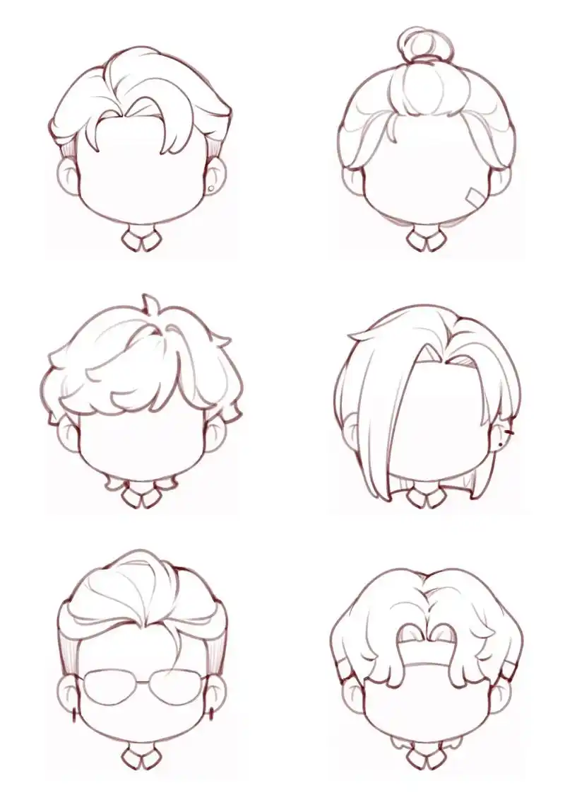 六组q版男生发型.六组q版男生发型,快进来看看哪个是你的菜～ - 抖音