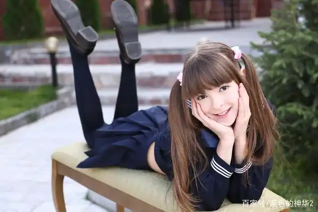 cosplay蓝色水手服jk