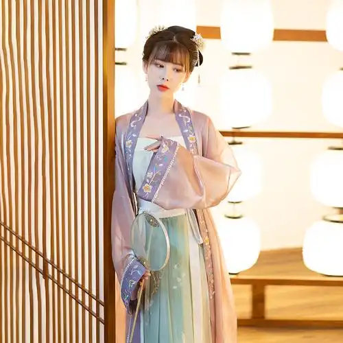 原创仙气学生汉服女宋制襟衫抹胸一片片式中国汉服