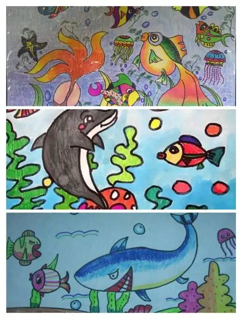 洋浦第一小学"停课不停学"美术课推送——《海底世界》