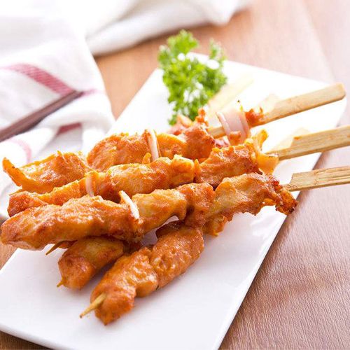 速冻奥尔良风味骨肉相连半成品烧烤串生鸡肉脆骨串鸡生鸡肉