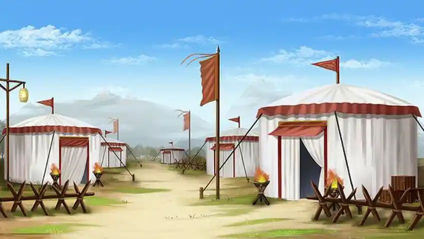 首页 人文昌盛 军事园 结合海安当地仲子文化,仿占帐篷加哨塔加模拟