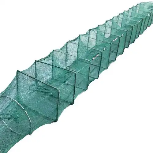 便携折叠捕鱼笼鱼网捞虾扑螃蟹自动动手渔网鱼网