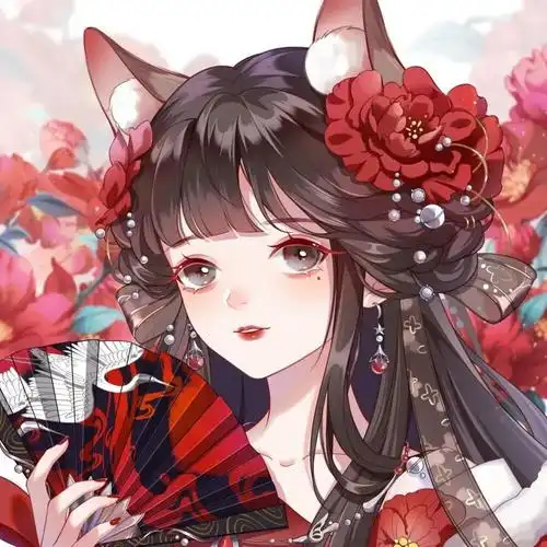 偏古风手绘女生头像