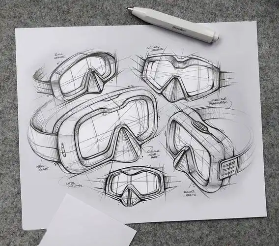 一起来学习吧~线条表现产品设计手稿