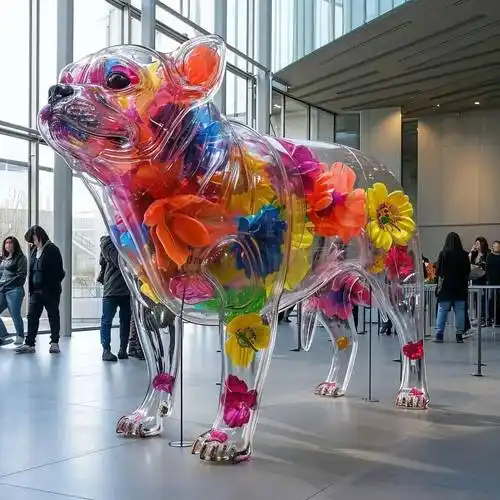 艺术装置作品《透明花园》_雕塑_情感_创作