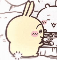 chiikawa动态表情包乌萨奇吃东西#动漫#专栏 · 表情包