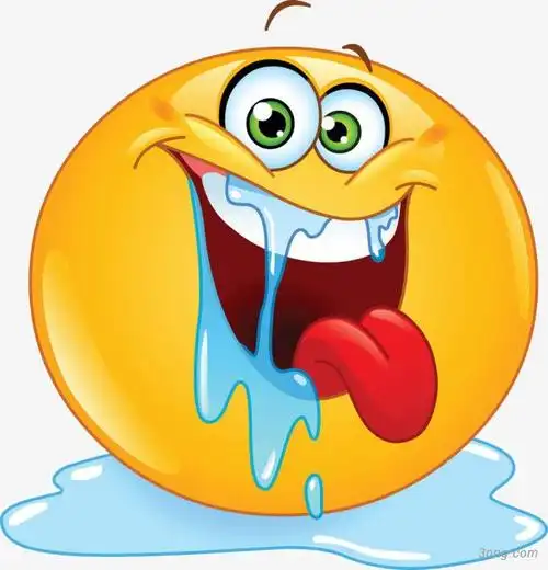 流口水的表情png素材透明免抠图片装饰效果