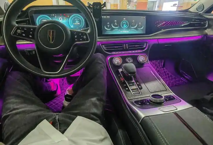 0t旗畅版氛围灯随音乐调节_红旗h9车友圈_懂车帝