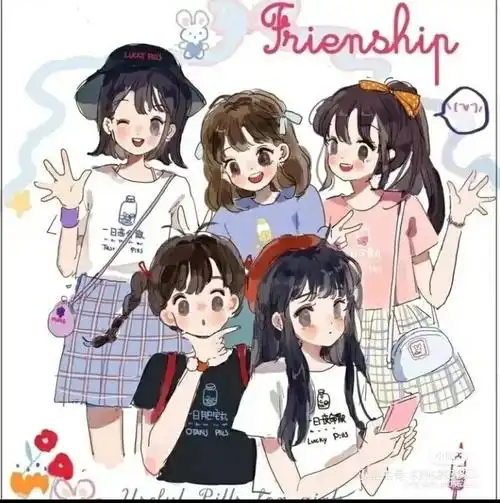 五人闺蜜头像-今天的你心动了吗?