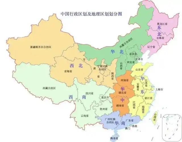 高清图库|中国各地区政区图高清版(收藏) 中国有五个省很特殊,别的省