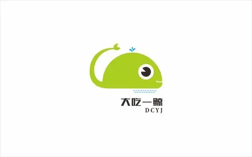 "大吃一鲸"儿童游乐园logo设计