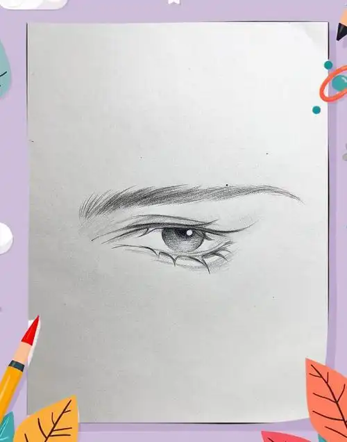 古风桃花眼绘制教程:步骤详解 1 首先,确定眼睛的基本形状和位置