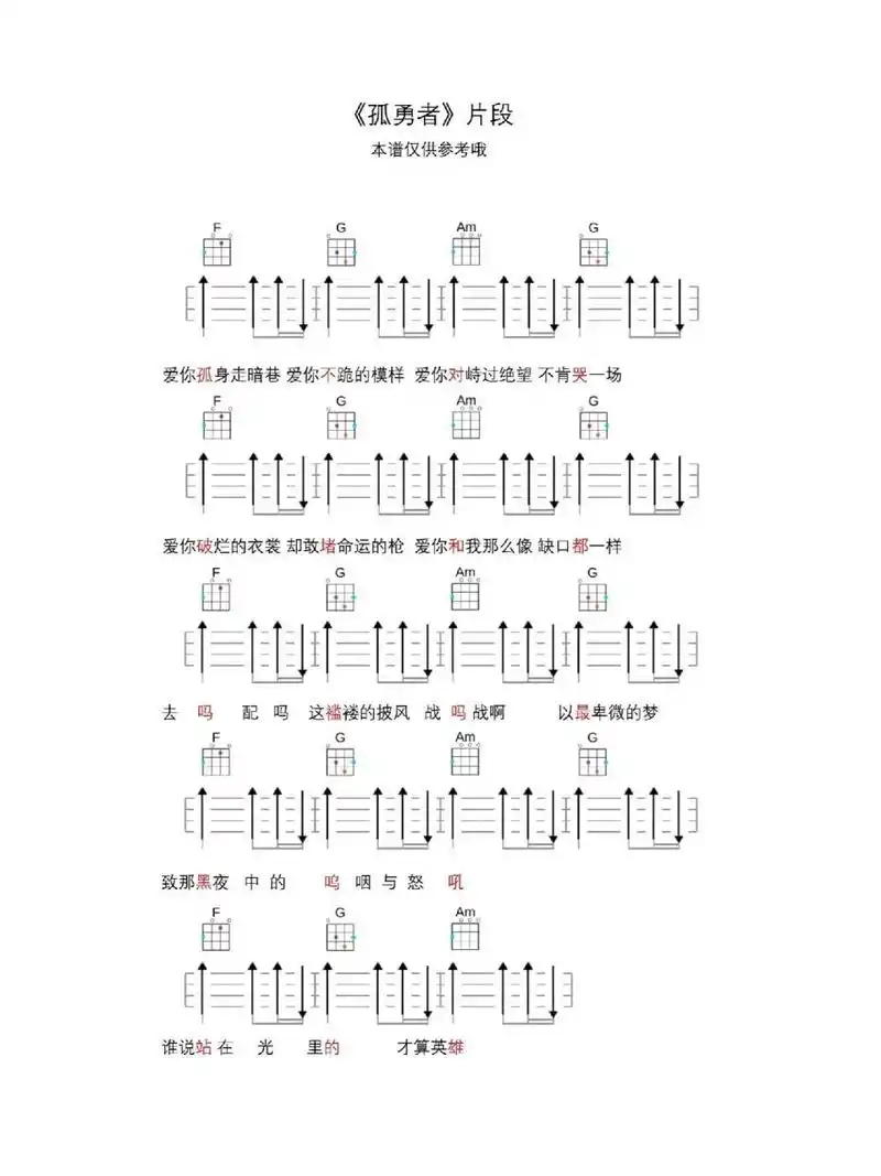 尤克里里初学者四线谱合集|仅供参考 有很多朋友问我曲谱,我就把最近
