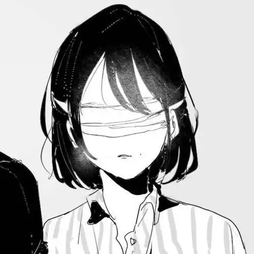 蒙眼睛的情侣头像