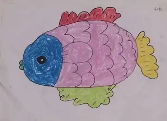 儿童绘画作品 #乱涂乱画系列 #画画 #一起学画画  - 抖音