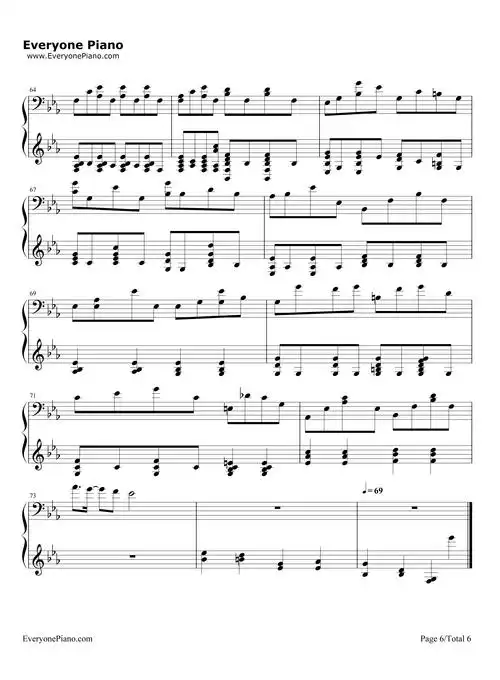 可惜我是水瓶座-杨千嬅五线谱预览6