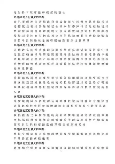 康熙五行属火的字有哪些5画