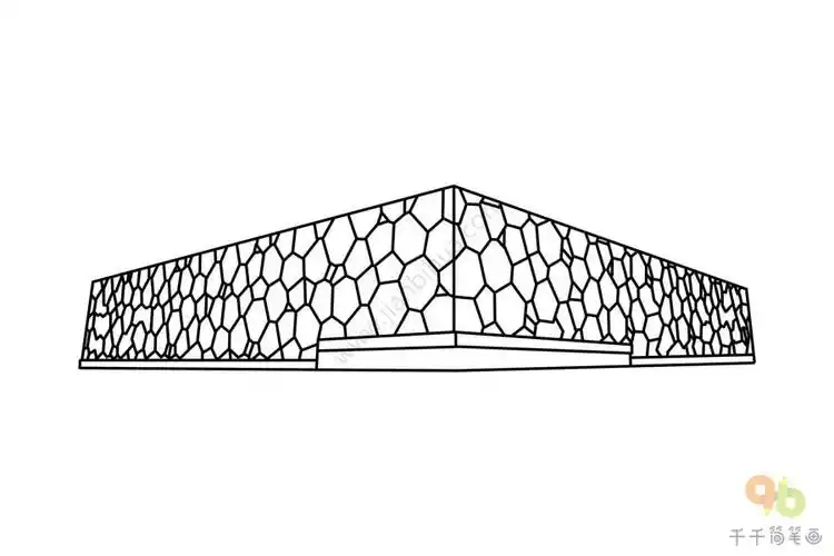 如何画水立方简笔画