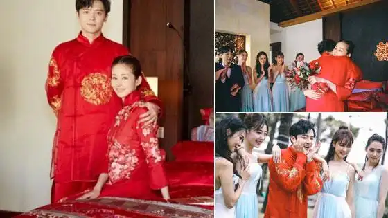 付辛博颖儿大婚迎亲现场感人