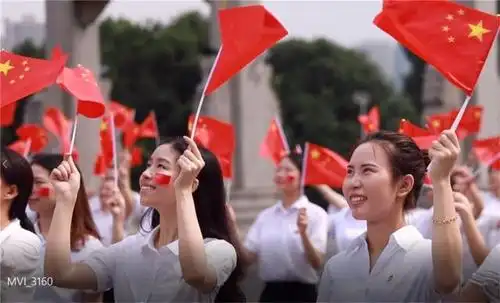 龙岩市中支青年在古田会议旧址举行"我与祖国共奋进——国旗下的演讲"