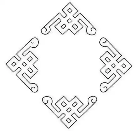 八边窗花简笔画可爱花边边框简笔画手账简笔画花边古风窗花形式边框简