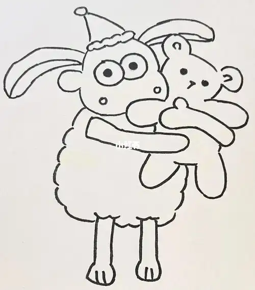 小羊肖恩  #可爱  #卡通  #手绘  图片非原创,画的不好,不喜勿喷