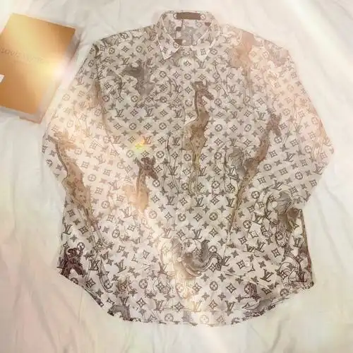 lv路易威登大元素动物限量版印花衬衫