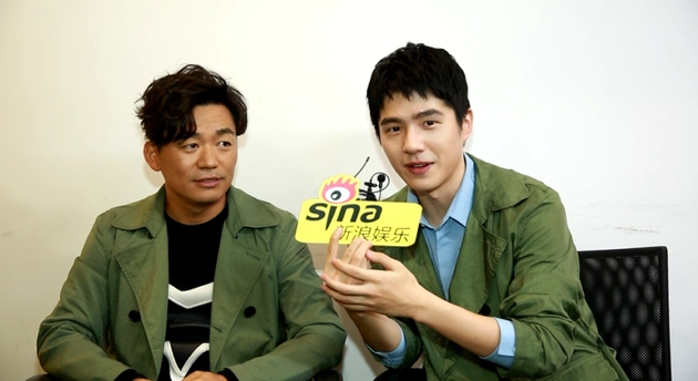 王宝强刘昊然接受采访