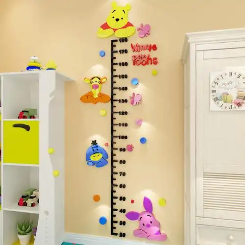 量身高墙贴 亚克力_幼儿园量身高墙贴纸3d立体亚克力宝宝卧室测身高贴