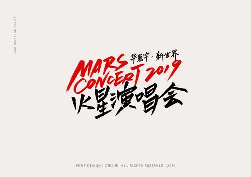 2019华晨宇深圳火星演唱会字体设计(练习作品非官方)