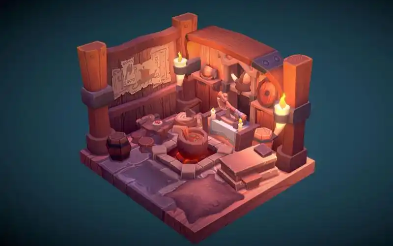 游戏场景建模,maya零基础制作期末场景作业