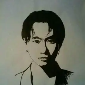 黄家驹简笔画卡通