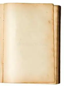 一本旧书的空白页照片