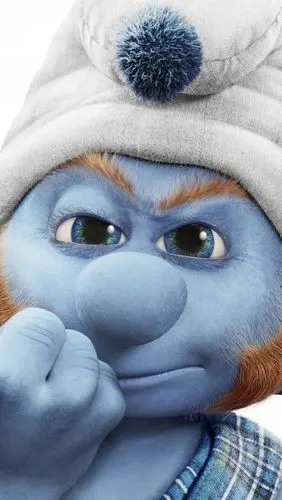 可爱卡通蓝精灵手机壁纸