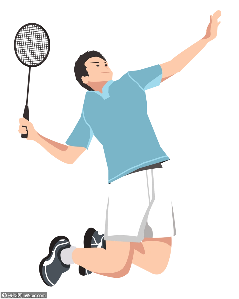 打羽毛球的运动员奥林匹克体育