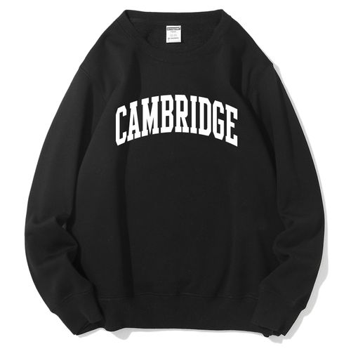 英伦风剑桥大学cambridge校服套头圆领加绒宽松舒适卫衣 男女同款