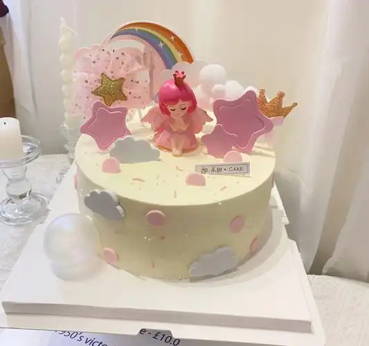 女孩子蛋糕粉红色蛋糕可爱蛋糕